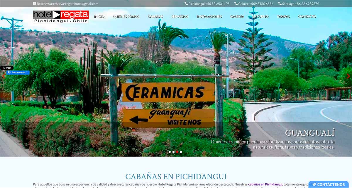 Cabañas en Pichidangui