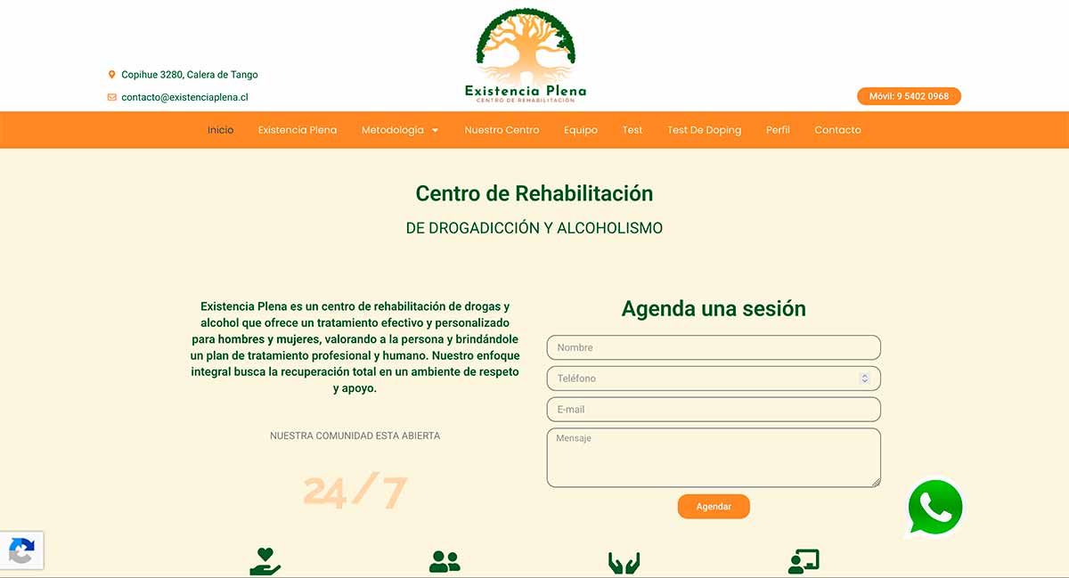 Clínica de rehabilitación de Alcohol en Santiago