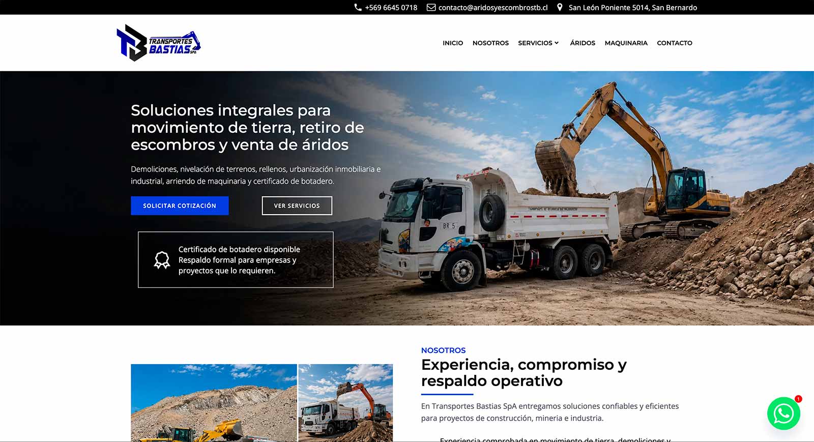 Servicios de Nivelación de terrenos en SantiagoS